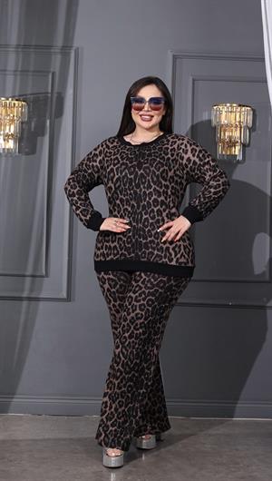 Polar Leopar İkili Takım - KAHVE