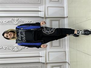 Tatu Yelekli Crystal Taşlı Üçlü Takım - SAKS