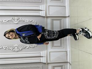 Tatu Yelekli Crystal Taşlı Üçlü Takım - SAKS