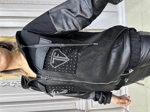 Tf Deri Crystal Taşlı Eşofman Takımı - SİYAH GÜMÜŞ