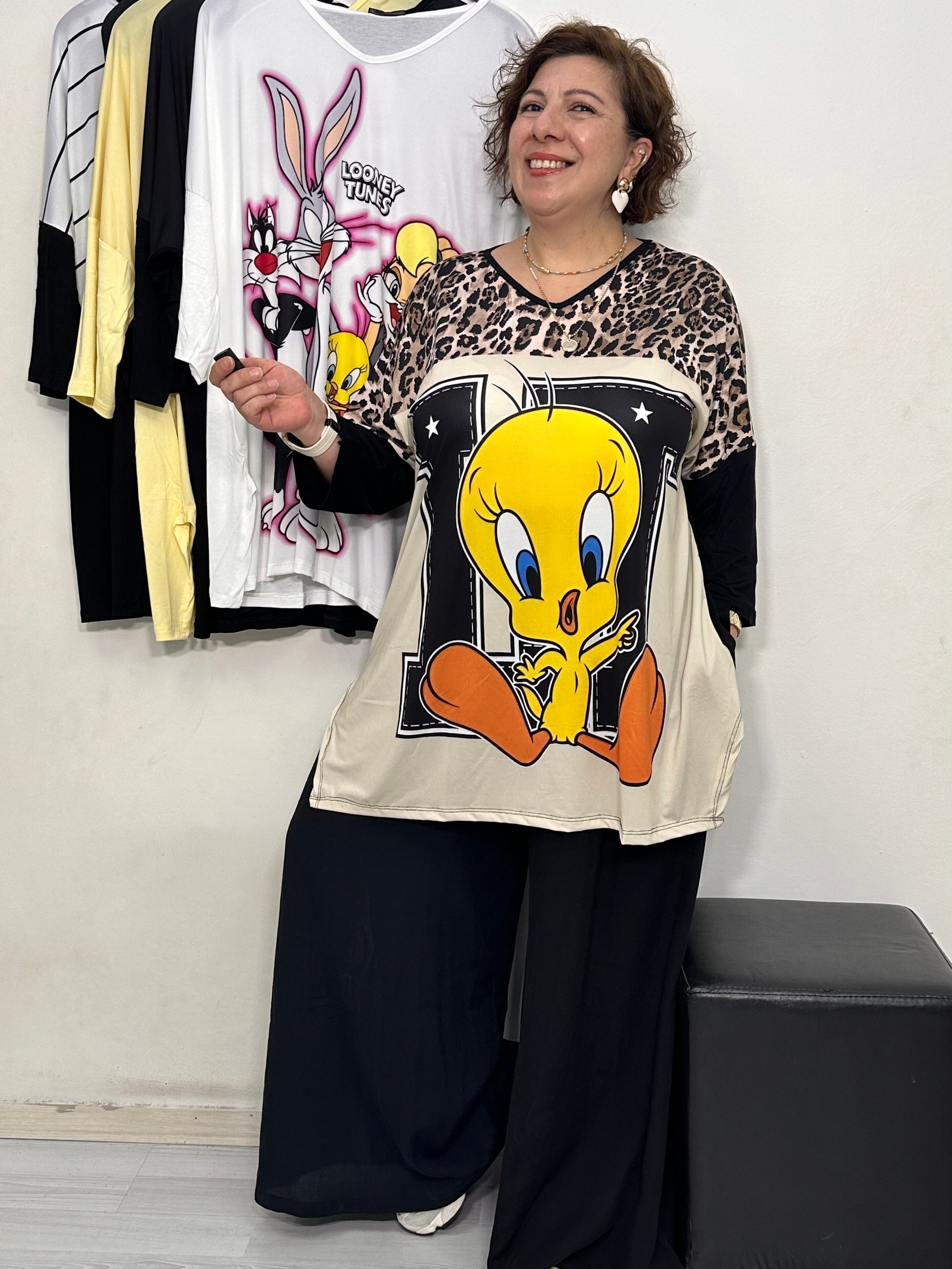 Cartoon Fakir Kol Tshirt Leo Tweety