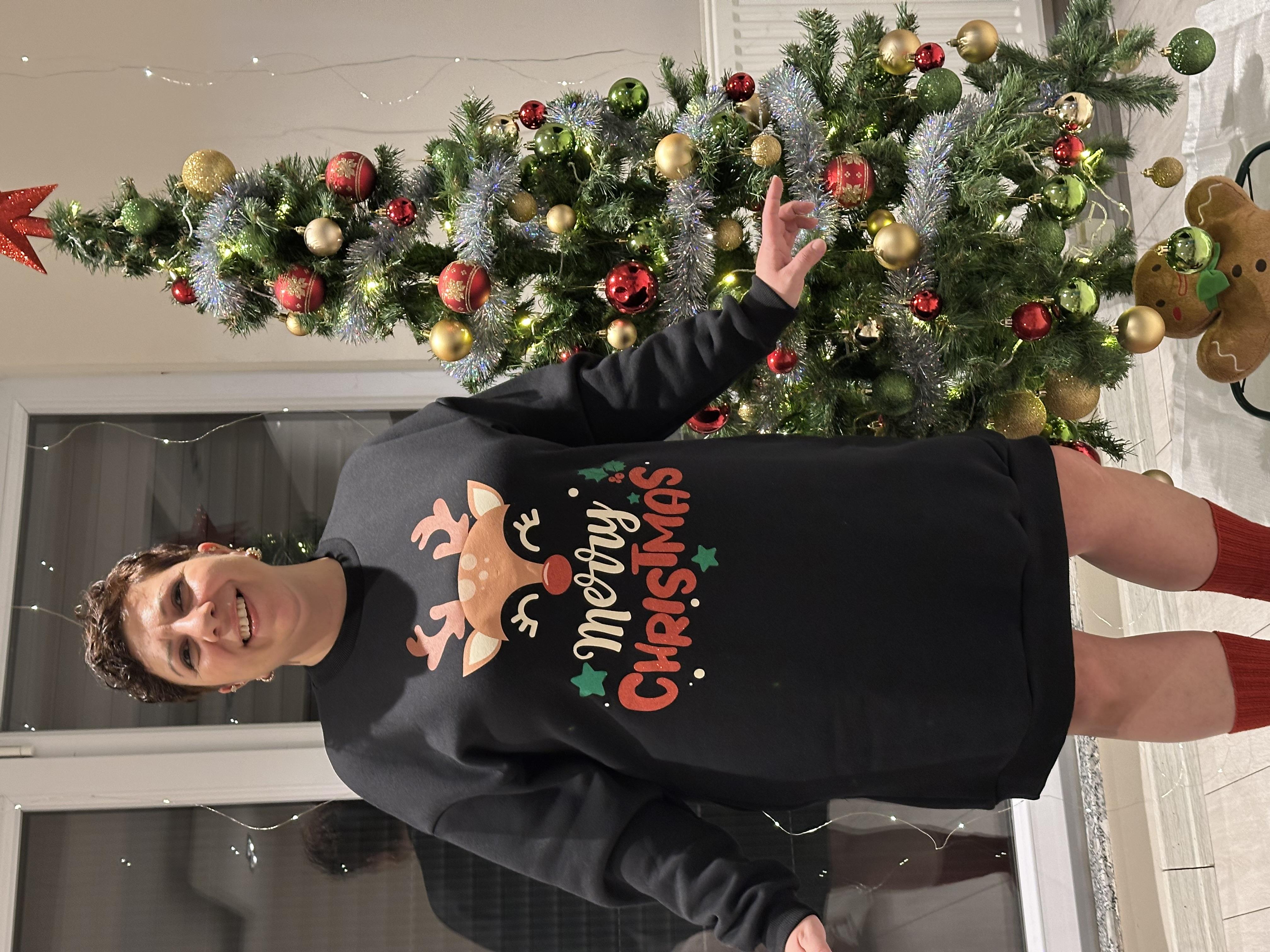 Merry Yılbaşı Temalı Sweatshirt & Elbise