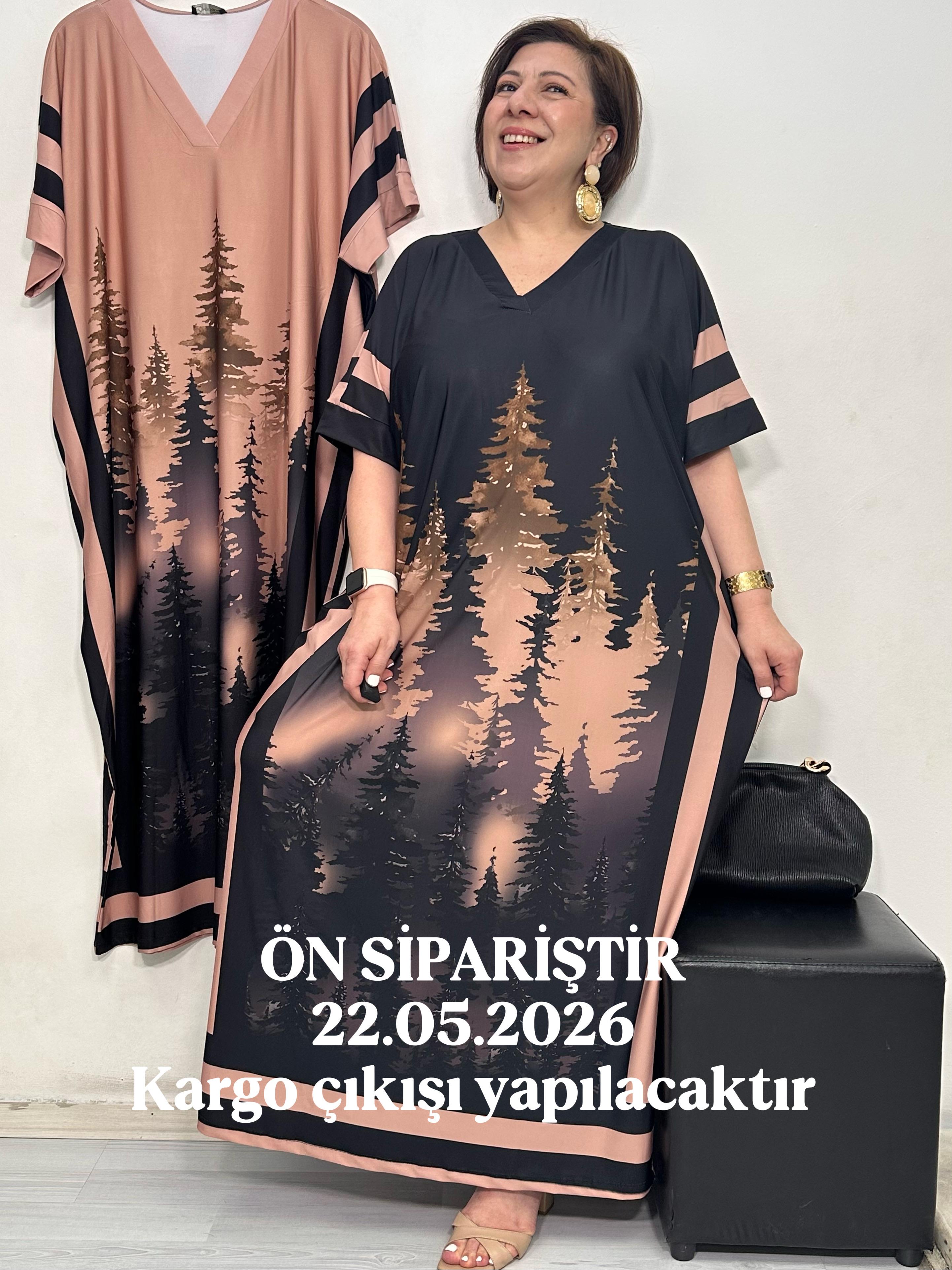 Picasso V Yaka Elbise Siyah