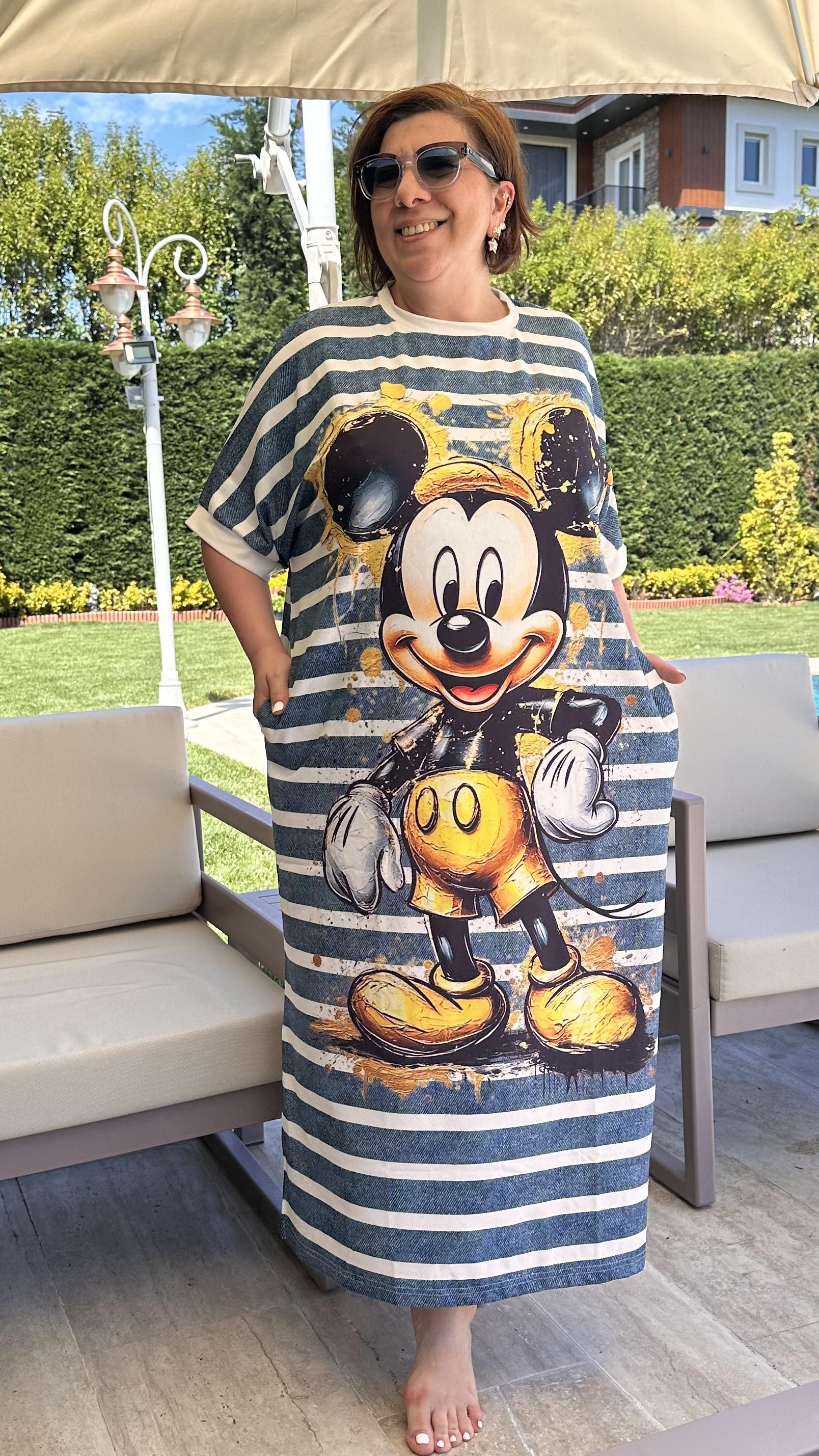 Cartoon Elbise Mickey