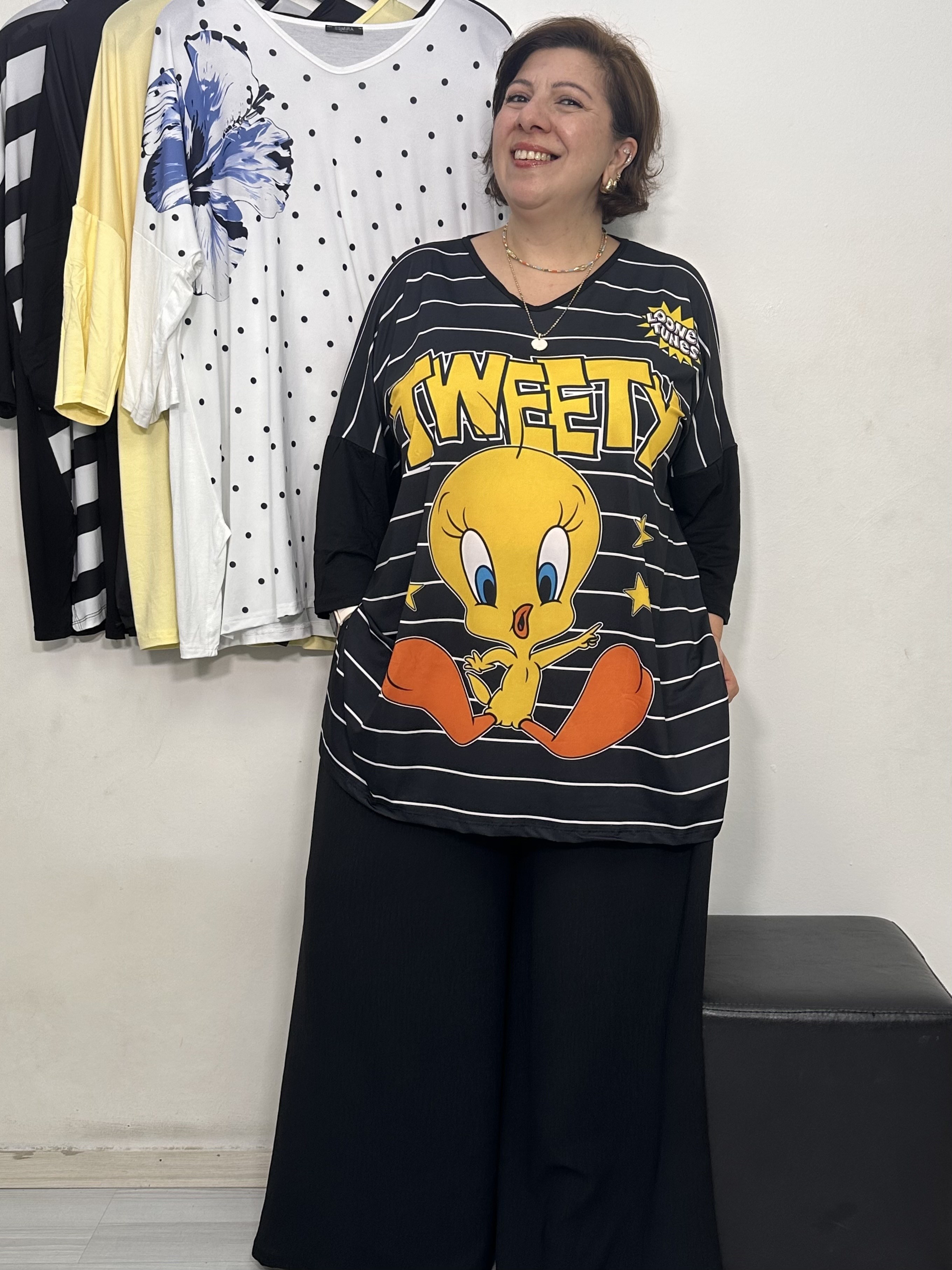 Cartoon Fakir Kol Tshirt Tweety