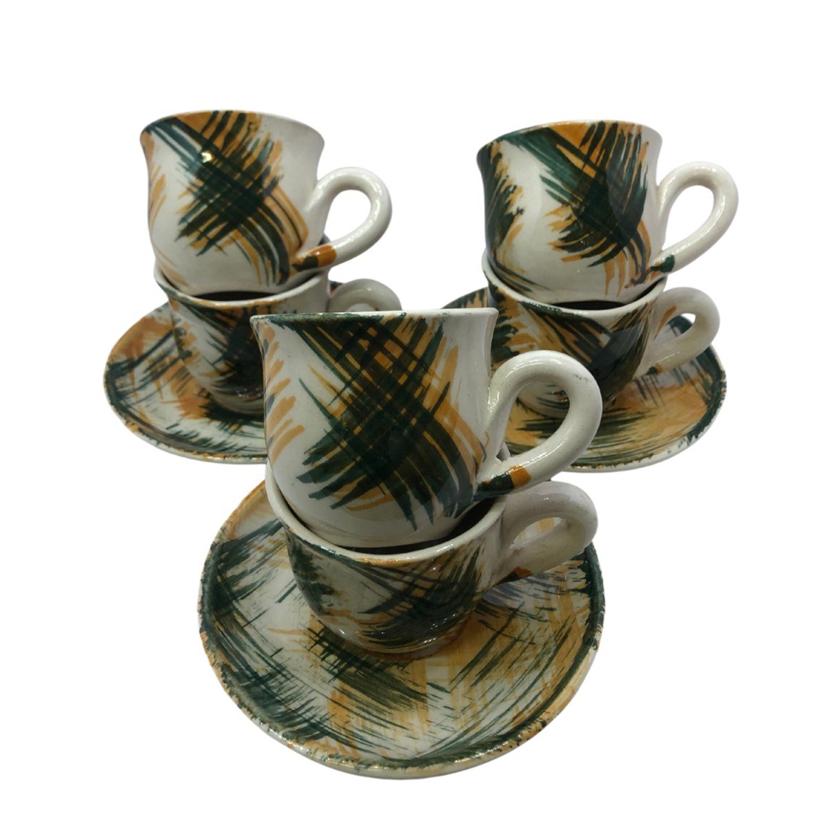 seramik fincan takimi6'li Seramik Fincan Takimi Fırca DesenliKütahyaseramik6'li Seramik Fincan Takimi Fırca Desenli