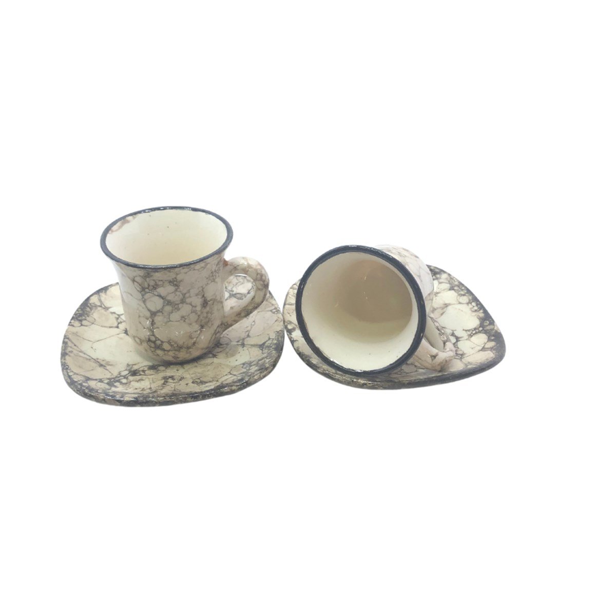 seramik fincasn takımı6'li Seramik Fincan Takimi Siyah Balon DesenliKütahyaseramik6'li Seramik Fincan Takimi Siyah Balon Desenli