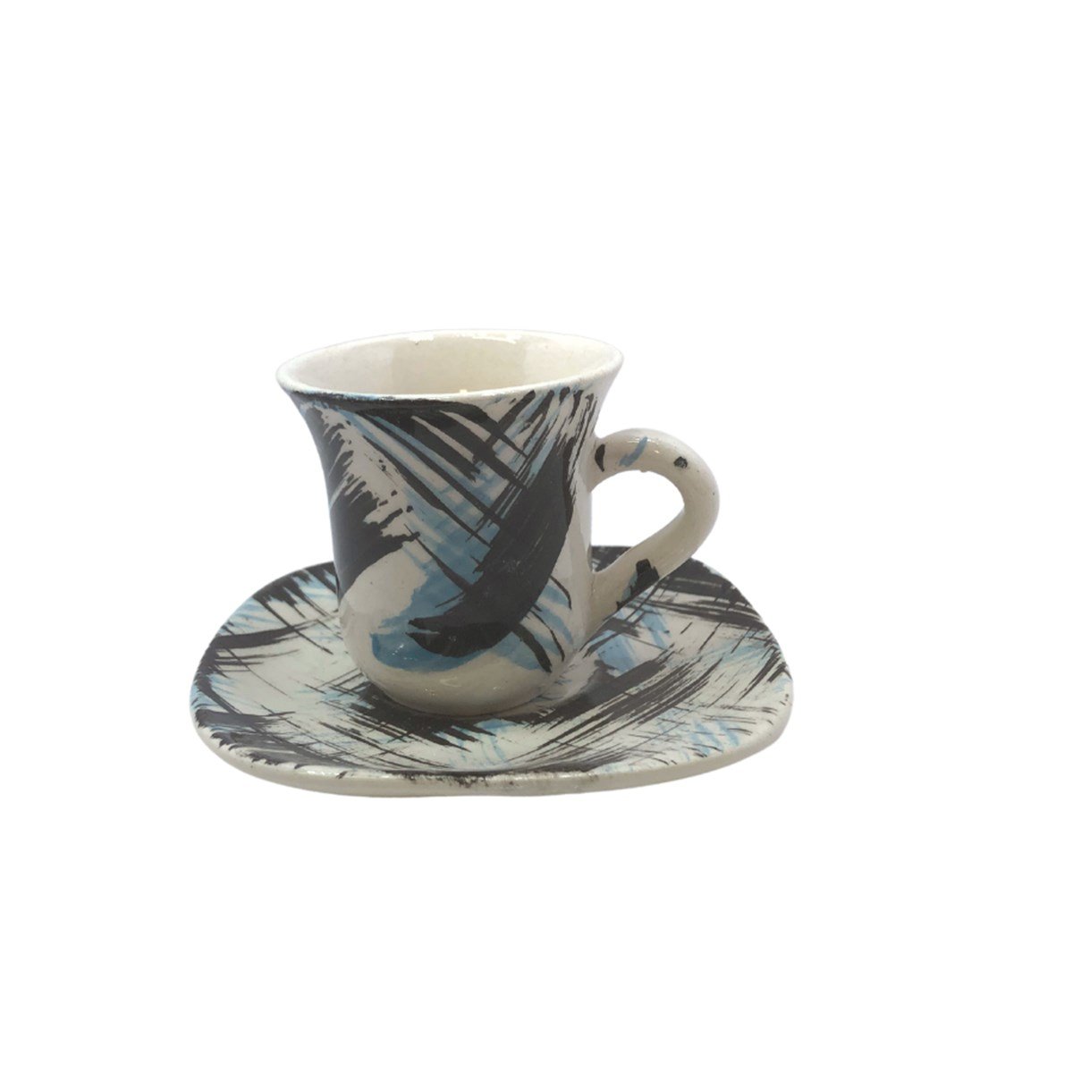 seramikfincantakimi6'li Seramik Fincan Takimi Mavi Firca Desenli Kütahyaseramik6'li Seramik Fincan Takimi Mavi Firca Desenli 