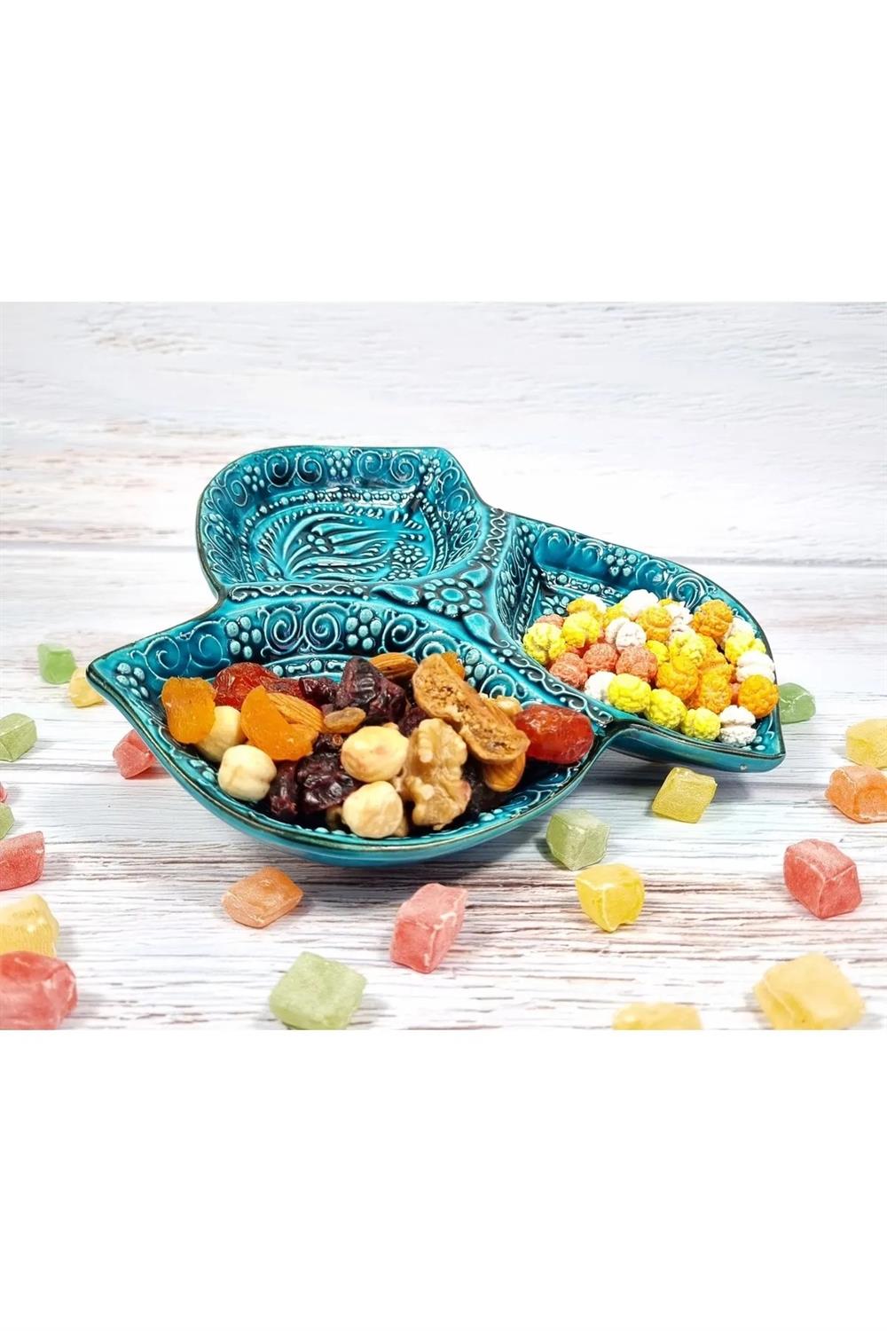 trenducuzlukÇini Yonca Çerezlik 3lü El Yapımı 20cm Kahvaltılık Sosluk Baharatlık (Yeşil)KütahyaseramikÇini Yonca Çerezlik 3lü El Yapımı 20cm Kahvaltılık Sosluk Baharatlık (Yeşil)