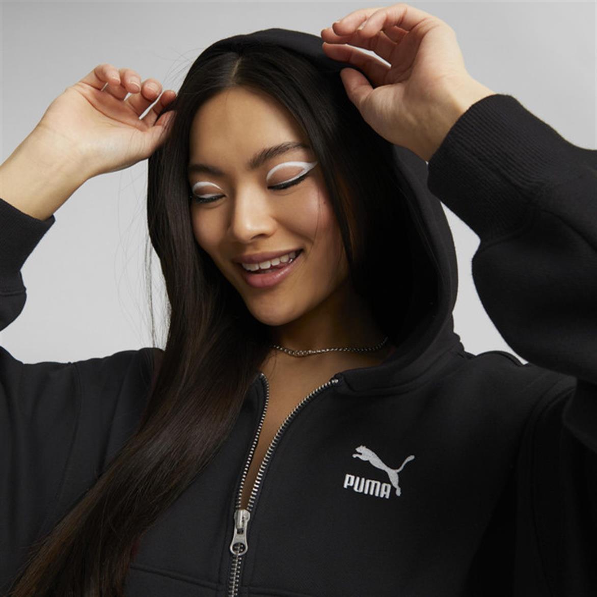 Puma Classics Oversized Full-Zip Siyah Kadın Fermuarlı Sweatshirt - Fast  Spor