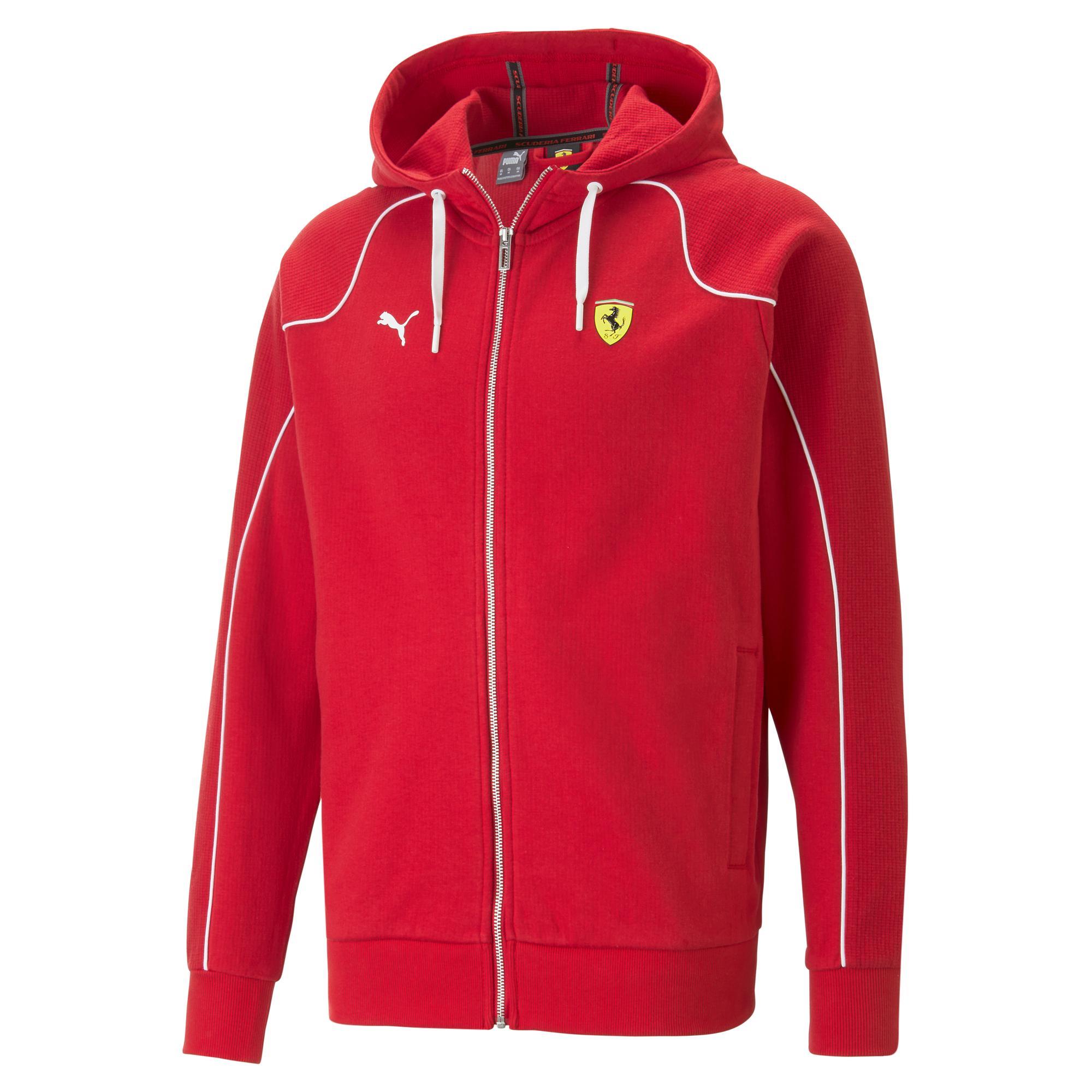 Puma Ferrari Race Hooded Sweat Jacket Kırmızı Erkek Fermuarlı Sweatshirt -  Fast Spor