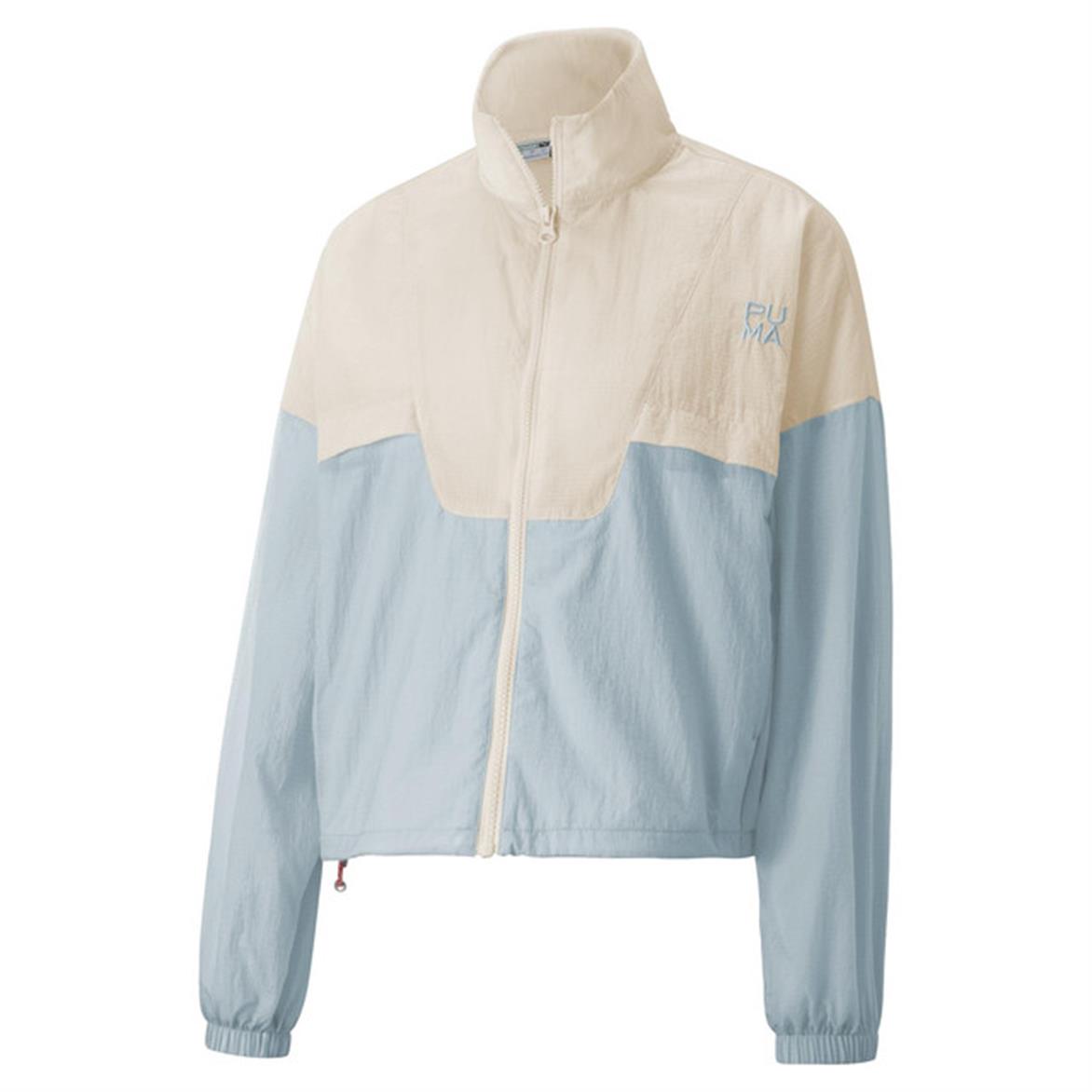 Puma Infuse Woven Track Jacket Platin Gri Kadın Fermuarlı Sweatshirt Puma Infuse Woven Track Jacket Platin Gri Kadın Fermuarlı Sweatshirt