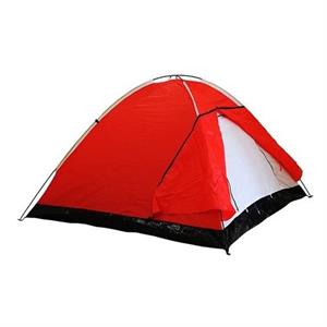  DFT 3 Kişi Tek Kat Kırmızı Çadır 220x200+70x130cm