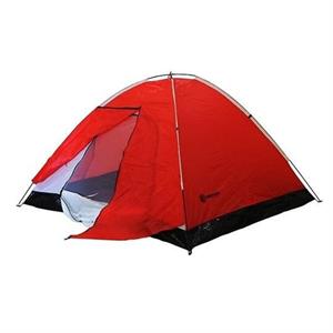  DFT 3 Kişi Tek Kat Kırmızı Çadır 220x200+70x130cm