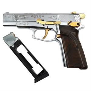 Ekol ES 66 Parlak Beyaz Altın İşlemeli 4.5mm Havalı Tabanca