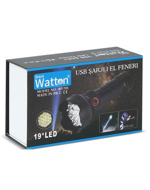 Watton 19 Led 5 Mod Geniş Açı El Feneri WT-705