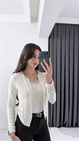 Anna Ekru Kendinden Atletli Bluz