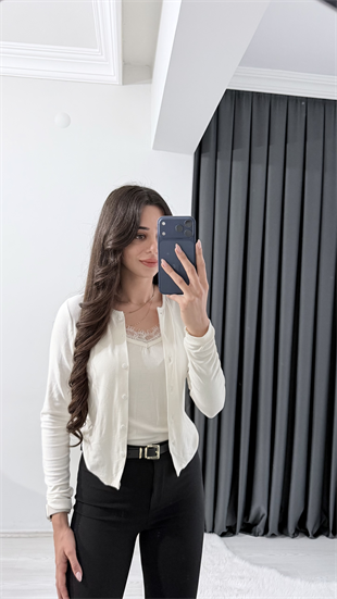 Anna Ekru Kendinden Atletli Bluz