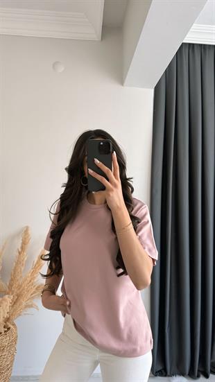 Cosi Pamuklu  Basic Tshirt Pudra