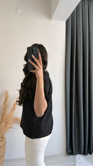 Cosi Pamuklu  Basic Tshirt Siyah