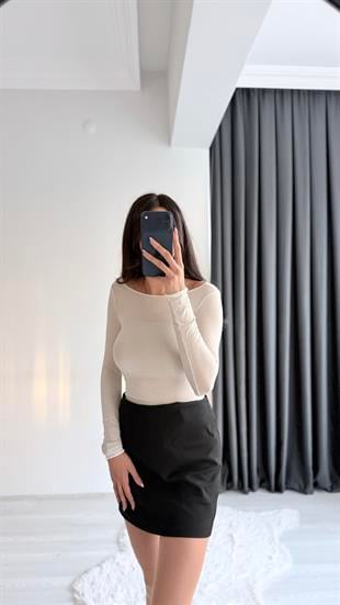 Faylin Beyaz Transparan Body