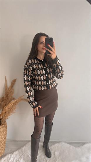 Kaylea Lüx Kalite Kahve Etek 