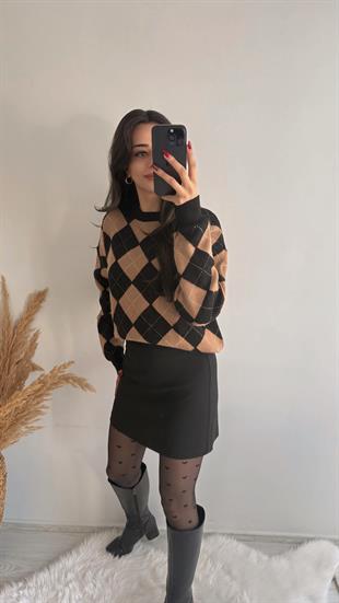 Kaylea Lüx Kalite Siyah Etek 