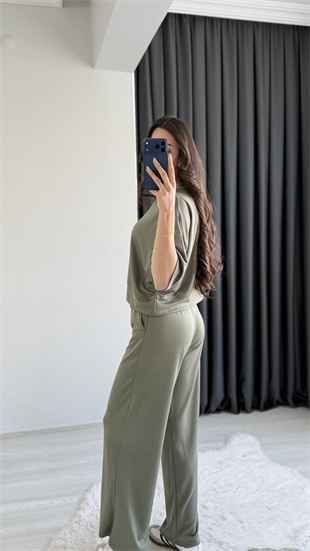 Lacostev Modal Kumaş Premium Seri Eşofman Takımı Yeşil