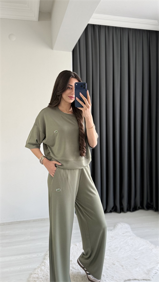 Lacostev Modal Kumaş Premium Seri Eşofman Takımı Yeşil