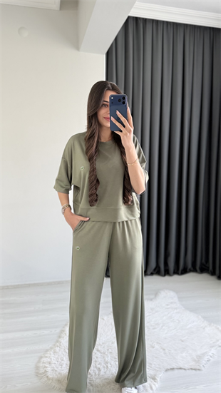 Lacostev Modal Kumaş Premium Seri Eşofman Takımı Yeşil