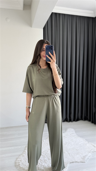 Lacostev Modal Kumaş Premium Seri Eşofman Takımı Yeşil