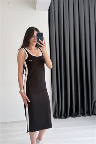 Locast Modal Kumaş Premium Seri Elbise Siyah