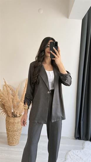 Neo Premium Apoletli Takım Antrasit