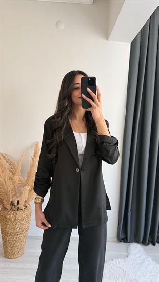 Neo Premium Apoletli Takım Siyah 