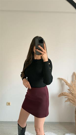 Sierra Kaşe Bordo Etekli Takım