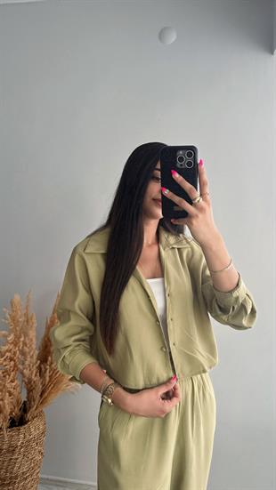 Yeşil Modal Kumaş Takım 