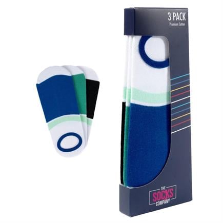 The Socks Company 3 Çift Desenli Erkek Babet Çorap