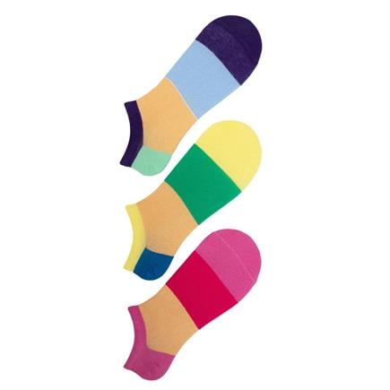 The Socks Company 3 Çift Desenli Kadın Babet Çorap
