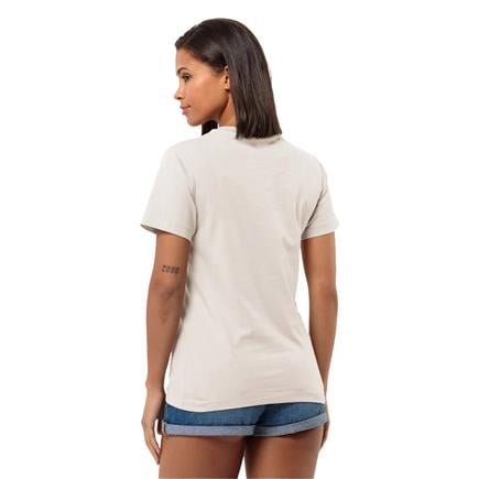 Jack Wolfskin Essential T W Kadın Ekru T-Shirt