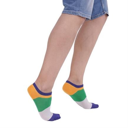 The Socks Company 3 Çift Desenli Erkek Babet Çorap