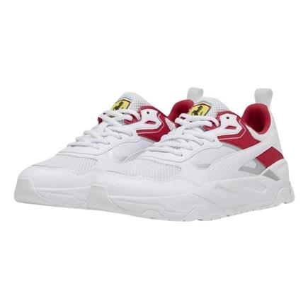 Puma Ferrari Trinity-P White-P Silver-Rosso Corsa Erkek Sneaker