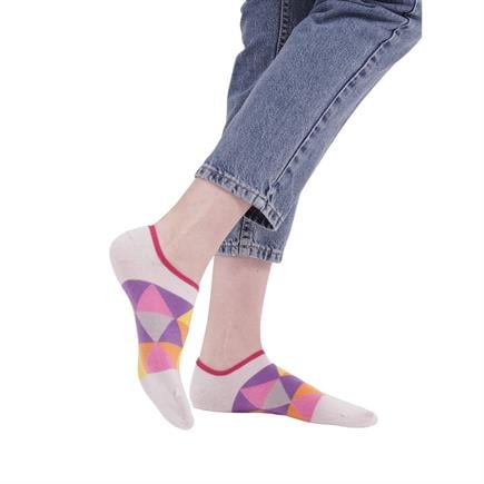 The Socks Company 3 Çift Desenli Kadın Babet Çorap
