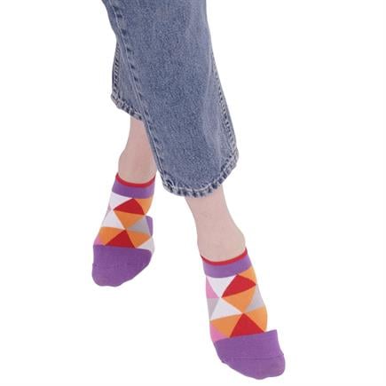 The Socks Company 3 Çift Desenli Kadın Babet Çorap