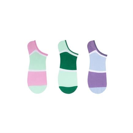 The Socks Company 3 Çift Desenli Kadın Babet Çorap