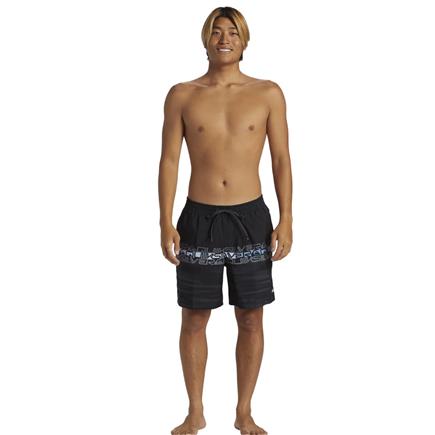 Quiksilver Everyday Wordblock Volley 17 Erkek Siyah Volley Short