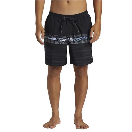 Quiksilver Everyday Wordblock Volley 17 Erkek Siyah Volley Short