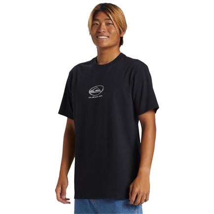 Quiksilver Chrome Logo Ss Stn Siyah Erkek T-Shirt