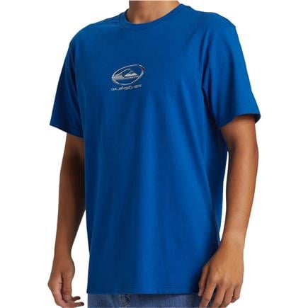 Quiksilver Chrome Logo Ss Stn Mavi Erkek T-Shirt
