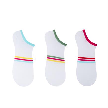 The Socks Company 3 Çift Desenli Kadın Babet Çorap