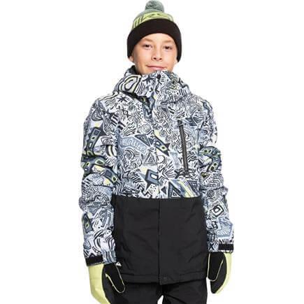 Quiksilver Mission Printed Block Youth Jk Çocuk Snowboard Ceketi